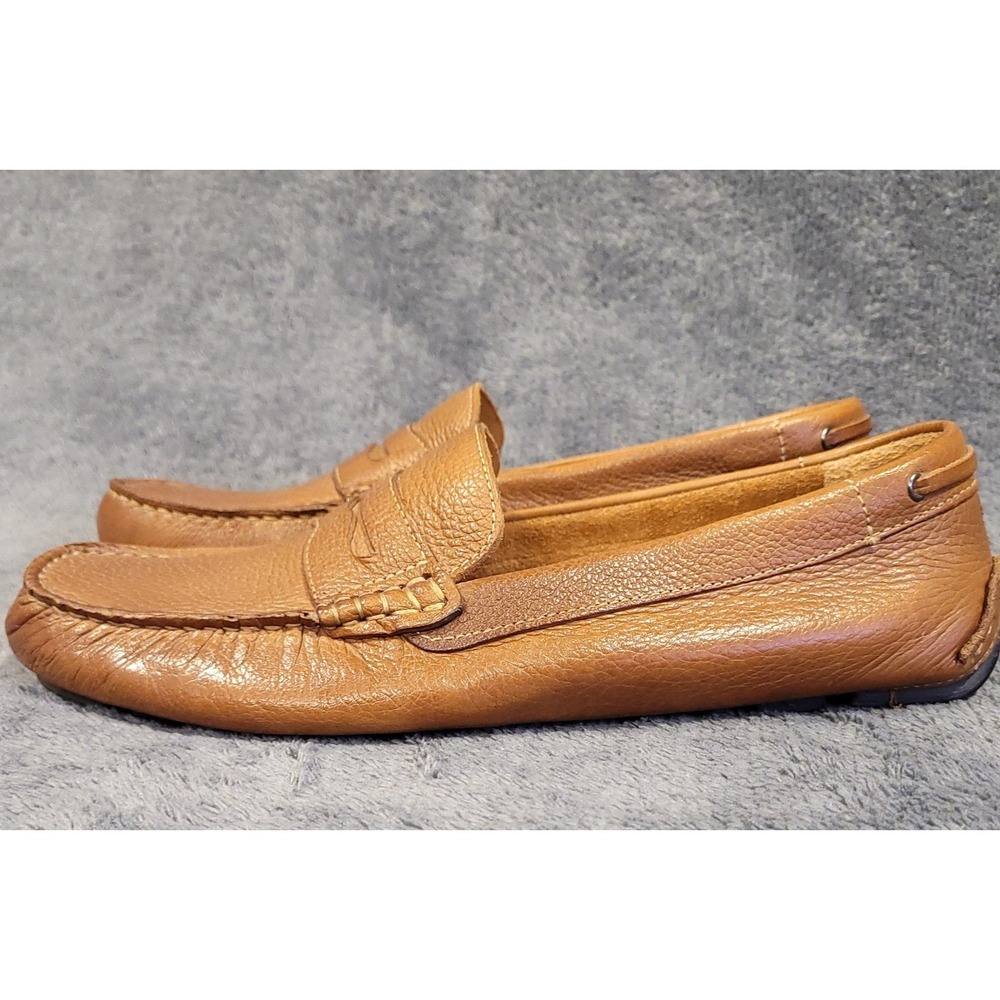 GH Bass Monte Mens Penny Loafer Brown 9.5 Medium Drivers Leather EXCELLENT - Picture 4 of 9
